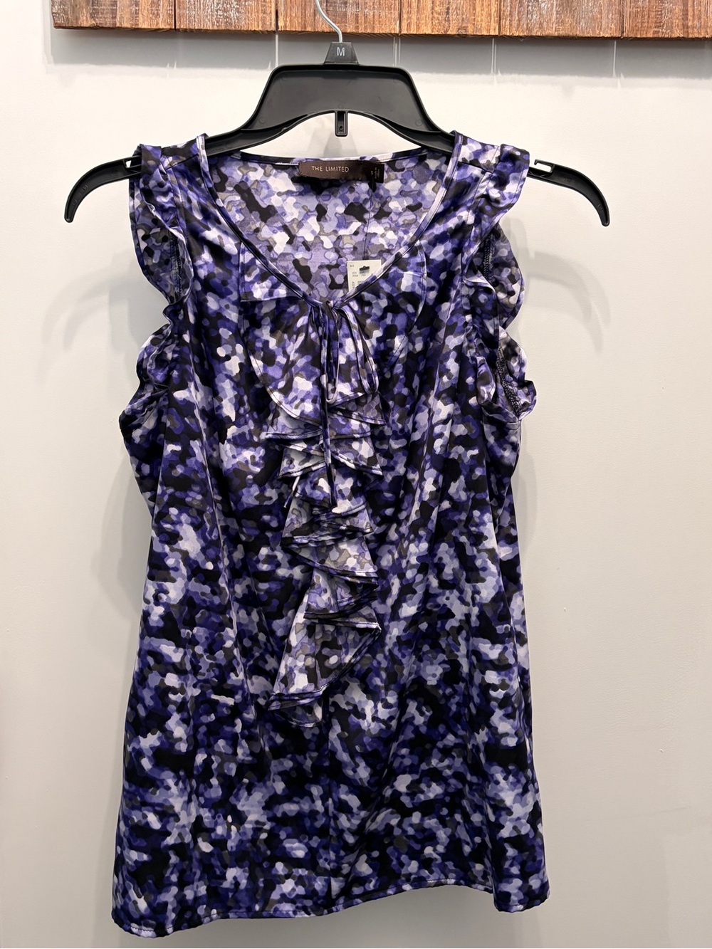 The Limited Purple Multi-Tone Ruffle Camisole